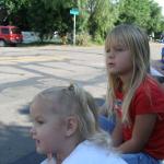 Watching the 4th of July Parade, AKA the Candy Parade