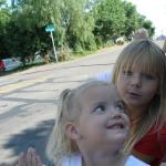 Watching the 4th of July Parade, AKA the Candy Parade