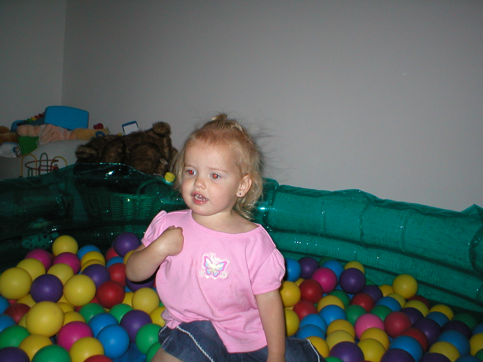 A ball pit at Grandma's House.