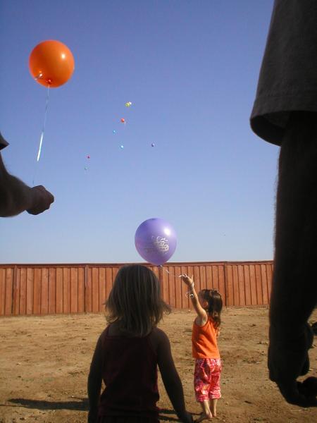 Letting the Balloons go