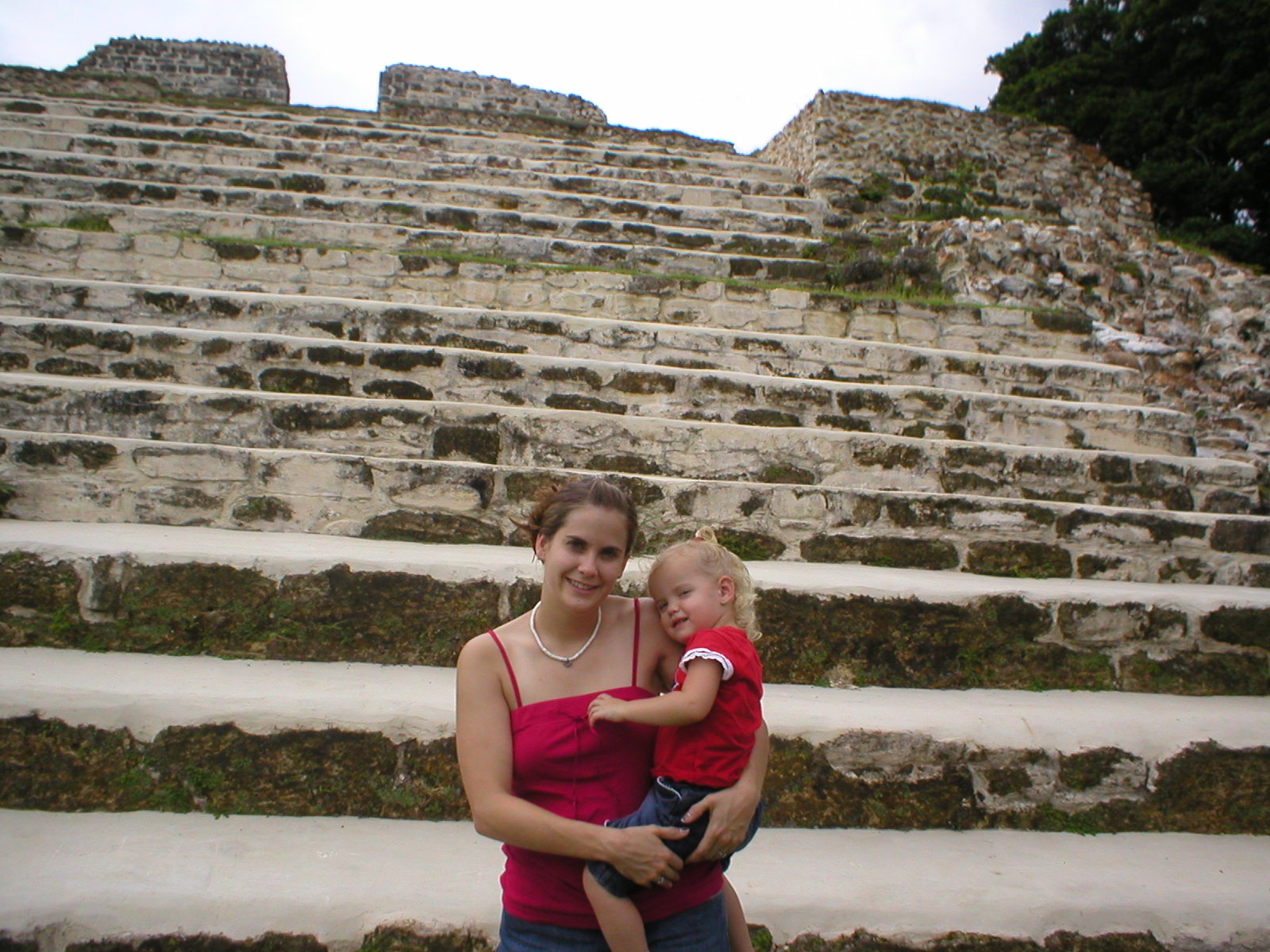 Belize - Altun Ha Mayan Ruins - Amy & Kaylin