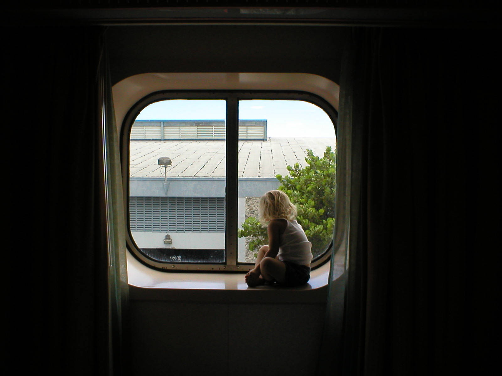 Miami - Kaylin sitting in the window