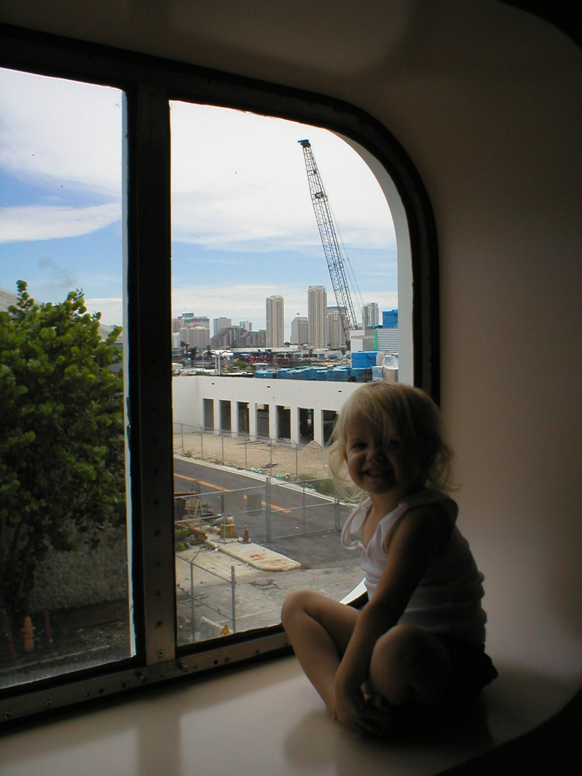 Miami - Kaylin sitting in the window