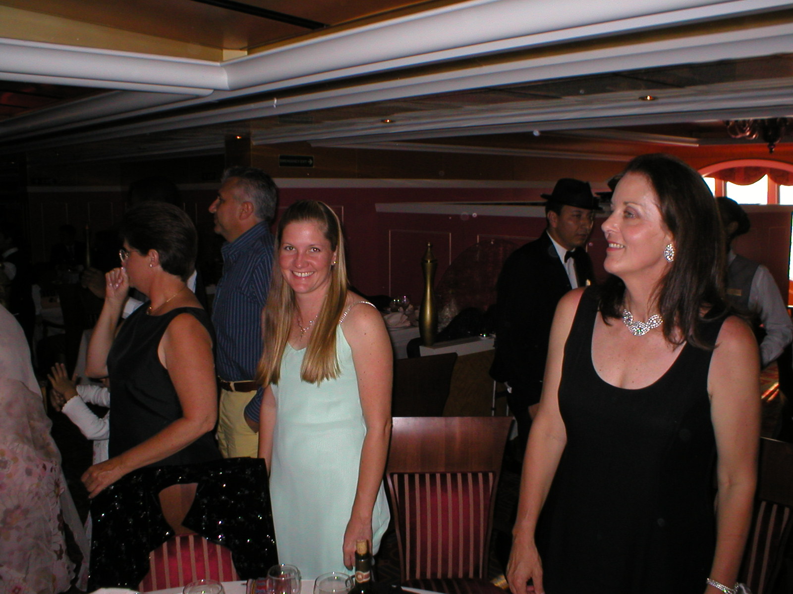 Jana & Carla enjoying formal night.