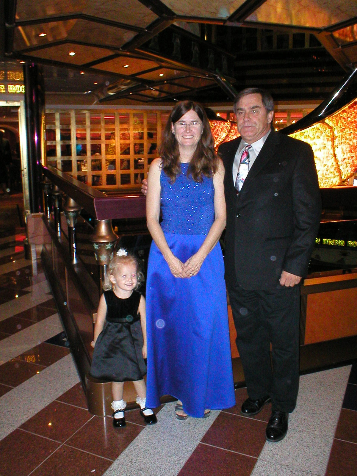 Kaylin & Jeanne & Dave at Formal Night