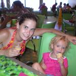 Amy & Kaylin Enjoying some ice cream.