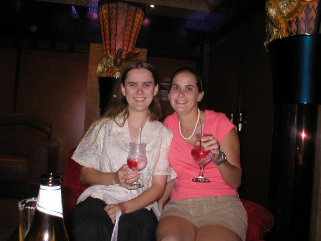 Having a drink & Saying Goodbye - Christine & Amy