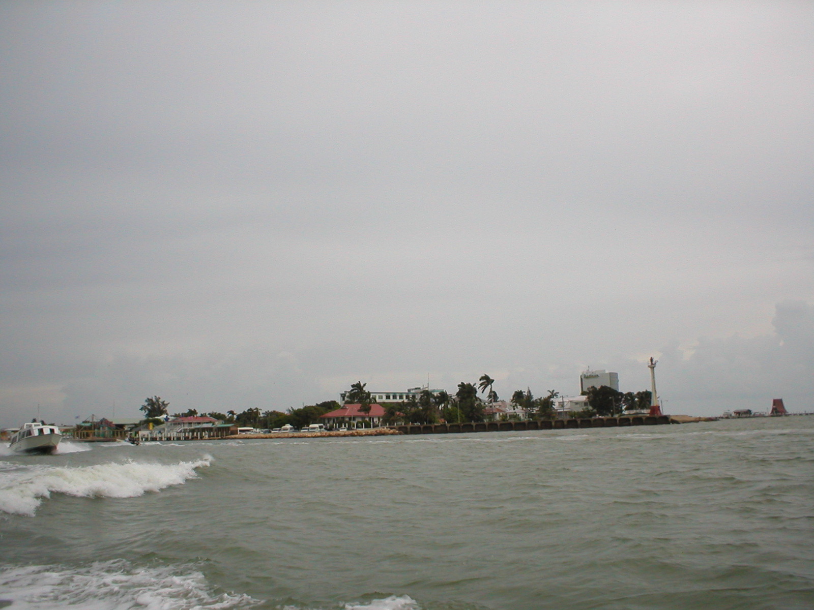 Belize - tendering back to the boat