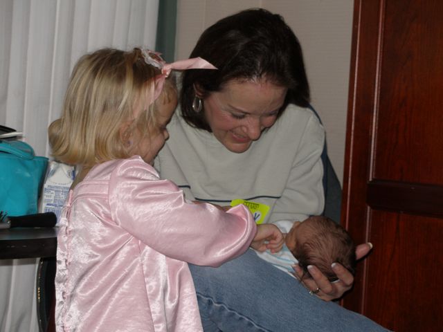 Kaylin Checking her out with Grandma Carla