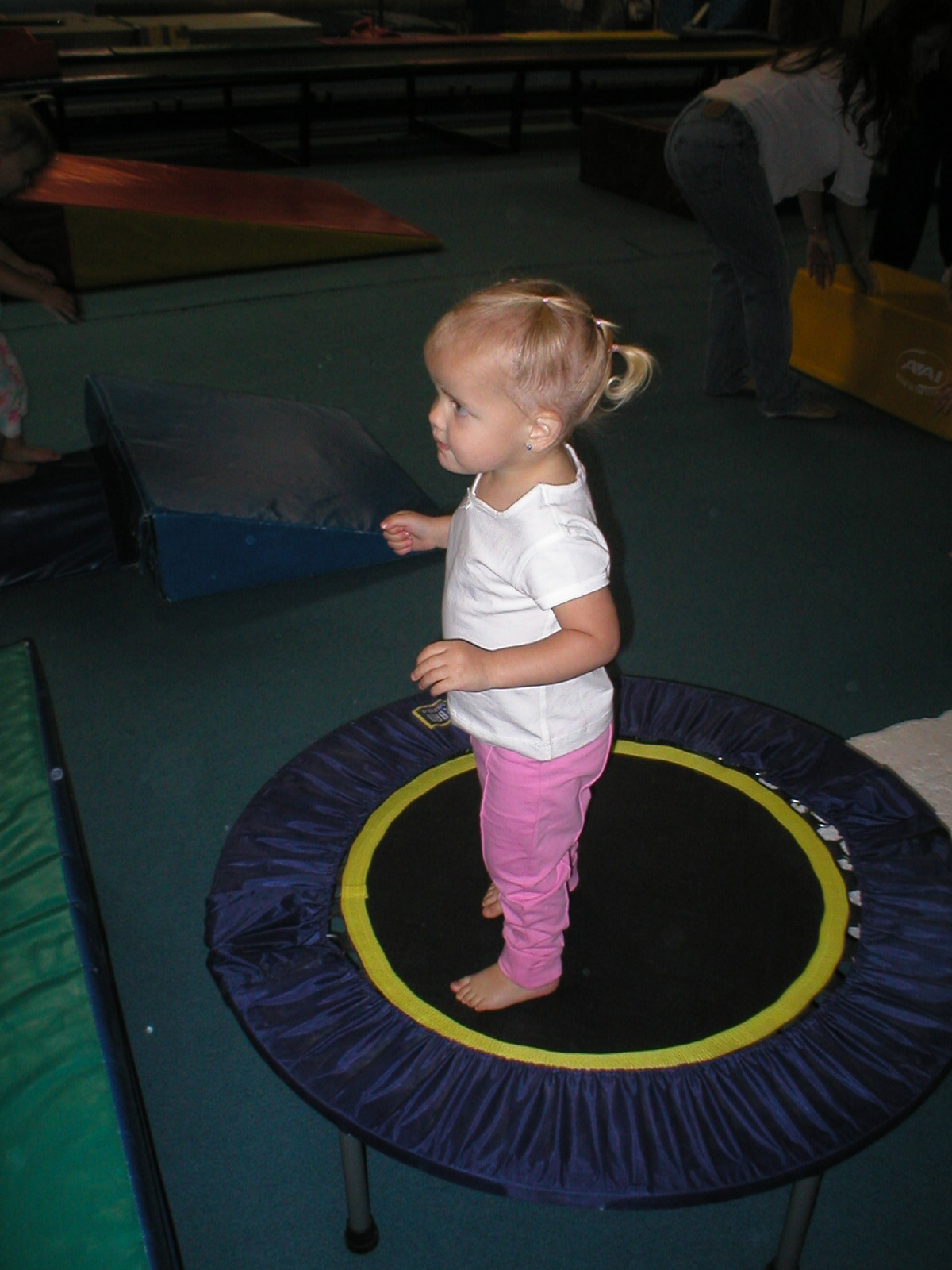 Jumping on the Trampoline SCEGA Gym