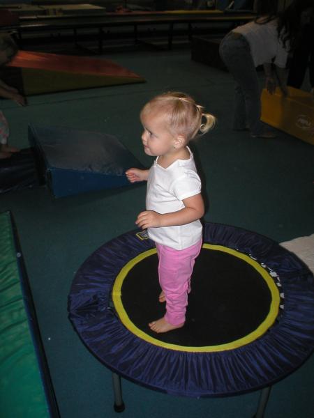 Jumping on the Trampoline SCEGA Gym