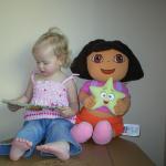 Reading to Dora