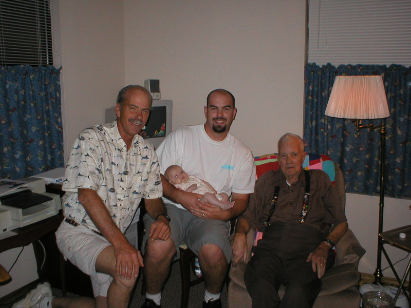 Grandpa Neumann, Ryan, Kaylin & Great Grandpa Neumann