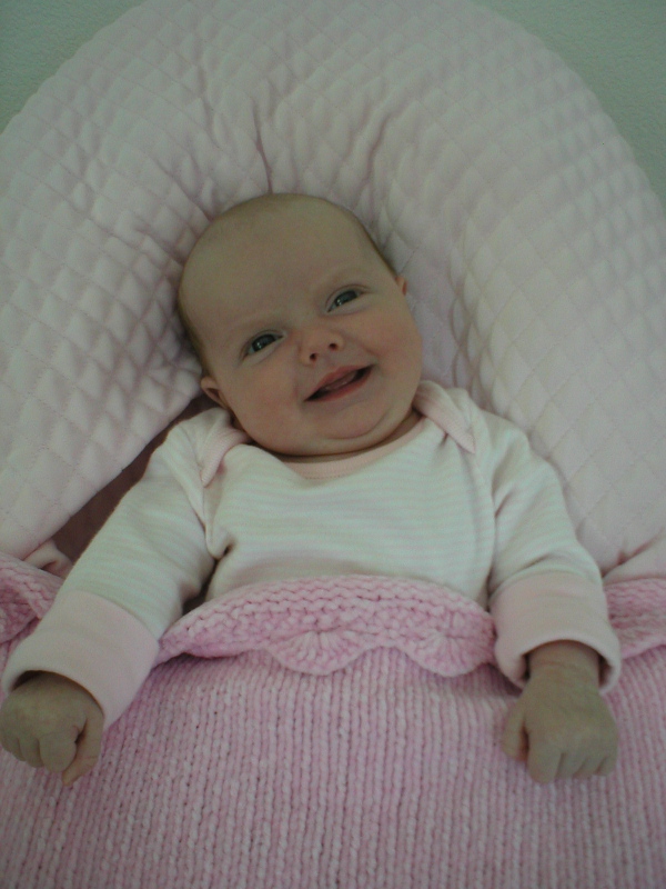One Month Old Today.... Smiling