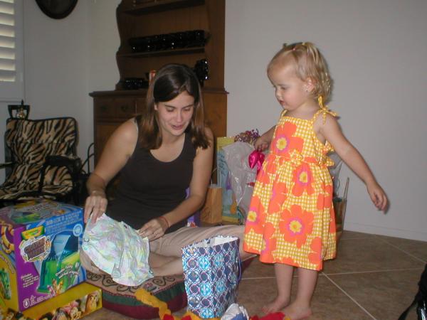 Opening Gifts.