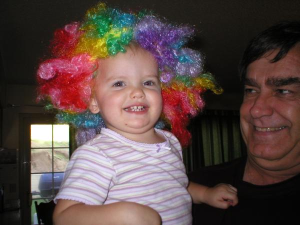 Hanging out with Grandpa, Being a Crazy Clown!