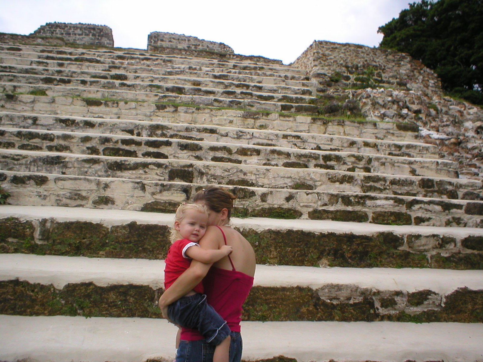 Belize - Altun Ha Mayan Ruins - Amy & Kaylin
