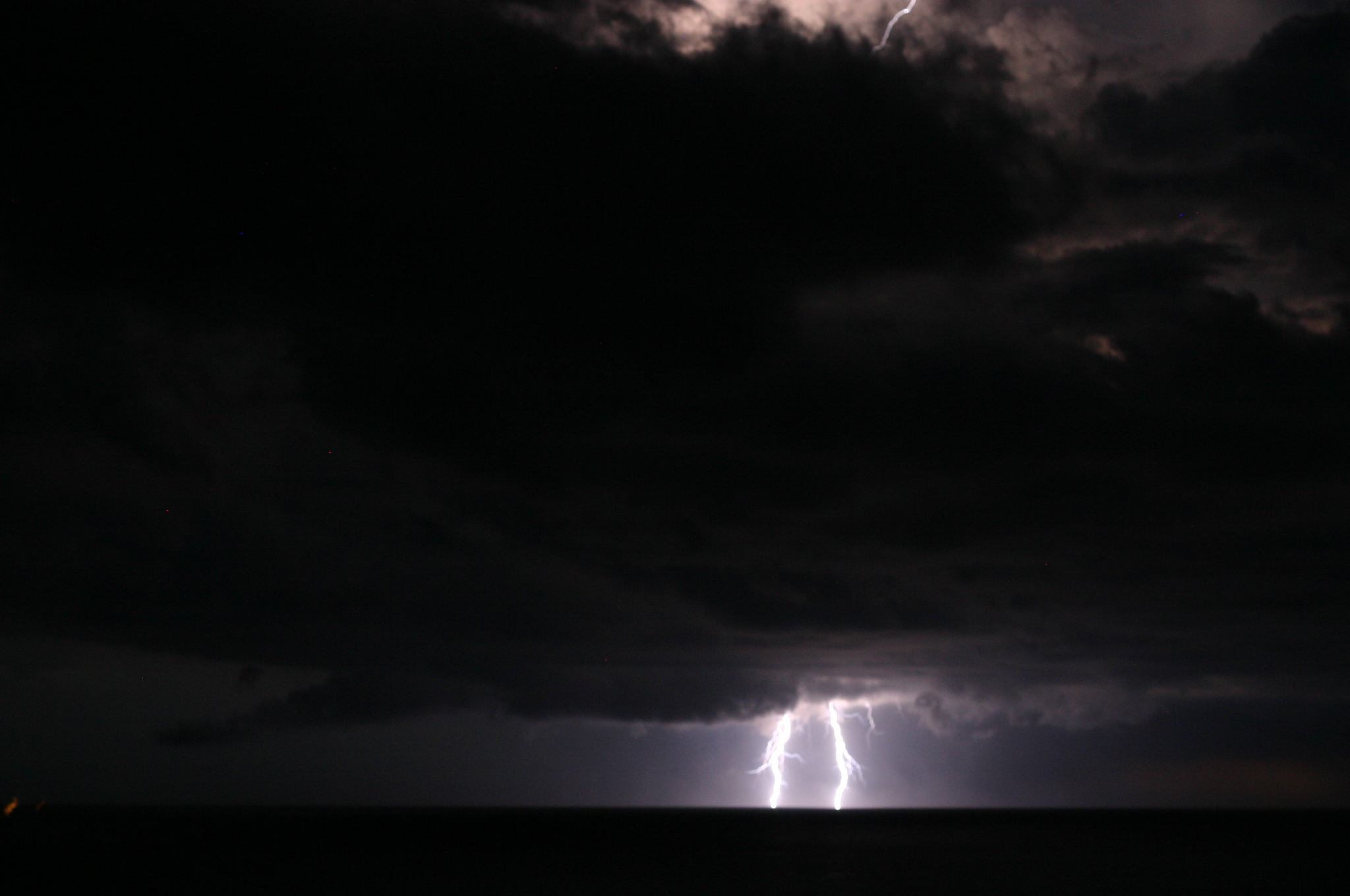 Lightning... our first night at Sea... taken by Tony.