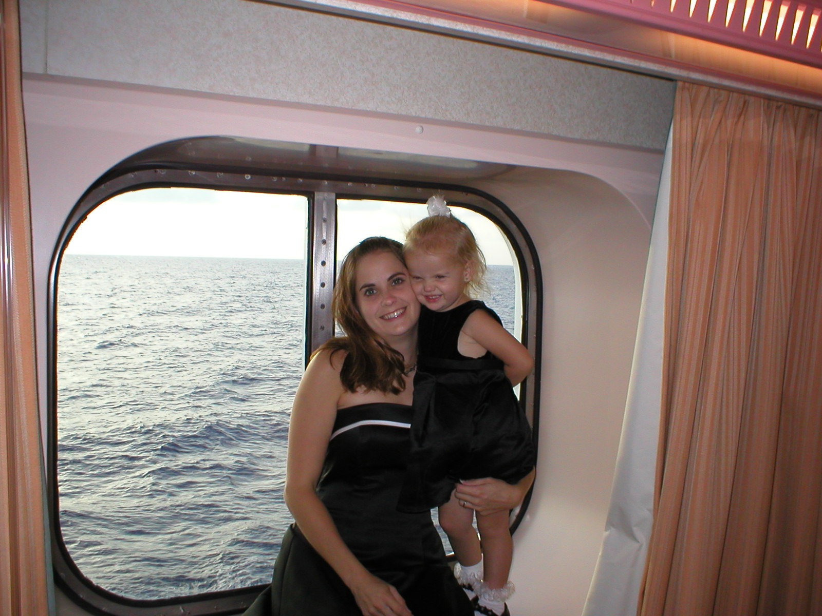 Amy & Kaylin after formal night, enjoying the view.