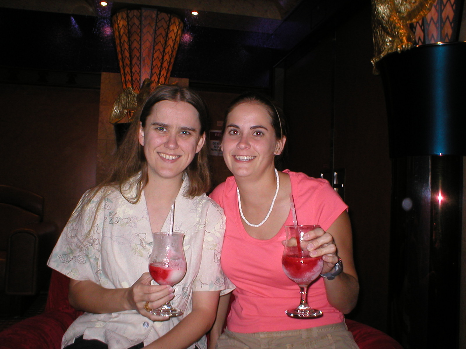 Having a drink & Saying Goodbye - Christine & Amy