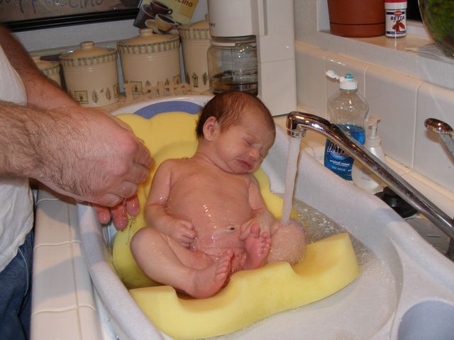 First Real Bath